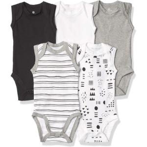 imageHonestBaby Baby OnePiece 100 Organic Cotton Sleeveless and Cami Bodysuits Multipack LegacyPattern Play