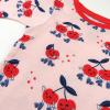 imageHonestBaby 2Piece Pajamas Sleepwear PJs 100 Organic Cotton for Infant Baby and Toddler Boys ampamp Girls UnisexCherry Crush
