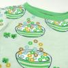 imageHonestBaby 2Piece Pajamas Sleepwear PJs 100 Organic Cotton for Infant Baby and Toddler Boys ampamp Girls UnisexClover Crunch