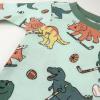 imageHonestBaby 2Piece Pajamas Sleepwear PJs 100 Organic Cotton for Infant Baby and Toddler Boys ampamp Girls UnisexDino Mite Athlete Eggs