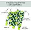 imageHonestBaby 2Piece Pajamas Sleepwear PJs 100 Organic Cotton for Infant Baby and Toddler Boys ampamp Girls UnisexFroggy Fortune