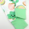 imageHonestBaby 2Piece Pajamas Sleepwear PJs 100 Organic Cotton for Infant Baby and Toddler Boys ampamp Girls UnisexShamrock Sweetness
