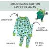 imageHonestBaby 2Piece Pajamas Sleepwear PJs 100 Organic Cotton for Infant Baby and Toddler Boys ampamp Girls UnisexSt Paddys Jam