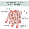 imageHonestBaby 2Piece Pajamas Sleepwear PJs 100 Organic Cotton for Infant Baby and Toddler Boys ampamp Girls UnisexWheelie Sweeties