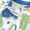 imageHonestBaby NonSlip Footed Pajamas OnePiece Sleeper ZipFront Pjs 100 Organic Cotton for Baby BoysBirthday Bash Blue