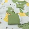 imageHonestBaby NonSlip Footed Pajamas OnePiece Sleeper ZipFront Pjs 100 Organic Cotton for Baby BoysDino Delight