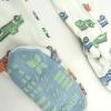 imageHonestBaby NonSlip Footed Pajamas OnePiece Sleeper ZipFront Pjs 100 Organic Cotton for Baby BoysFarm Fleet