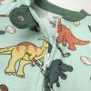 imageHonestBaby Celebration Sleep ampamp Play Footed OnePiece Pajama Sleeper 100 Organic CottonDino Mite Athlete Eggs