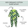 imageHonestBaby Celebration Sleep ampamp Play Footed OnePiece Pajama Sleeper 100 Organic CottonFroggy Fortune