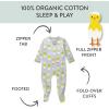 imageHonestBaby Celebration Sleep ampamp Play Footed OnePiece Pajama Sleeper 100 Organic CottonHatched