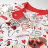 imageHonestBaby Celebration Sleep ampamp Play Footed OnePiece Pajama Sleeper 100 Organic CottonPug Love