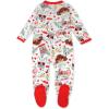 imageHonestBaby Celebration Sleep ampamp Play Footed OnePiece Pajama Sleeper 100 Organic CottonPug Love