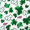 imageHonestBaby Celebration Sleep ampamp Play Footed OnePiece Pajama Sleeper 100 Organic CottonSt Paddys Girl