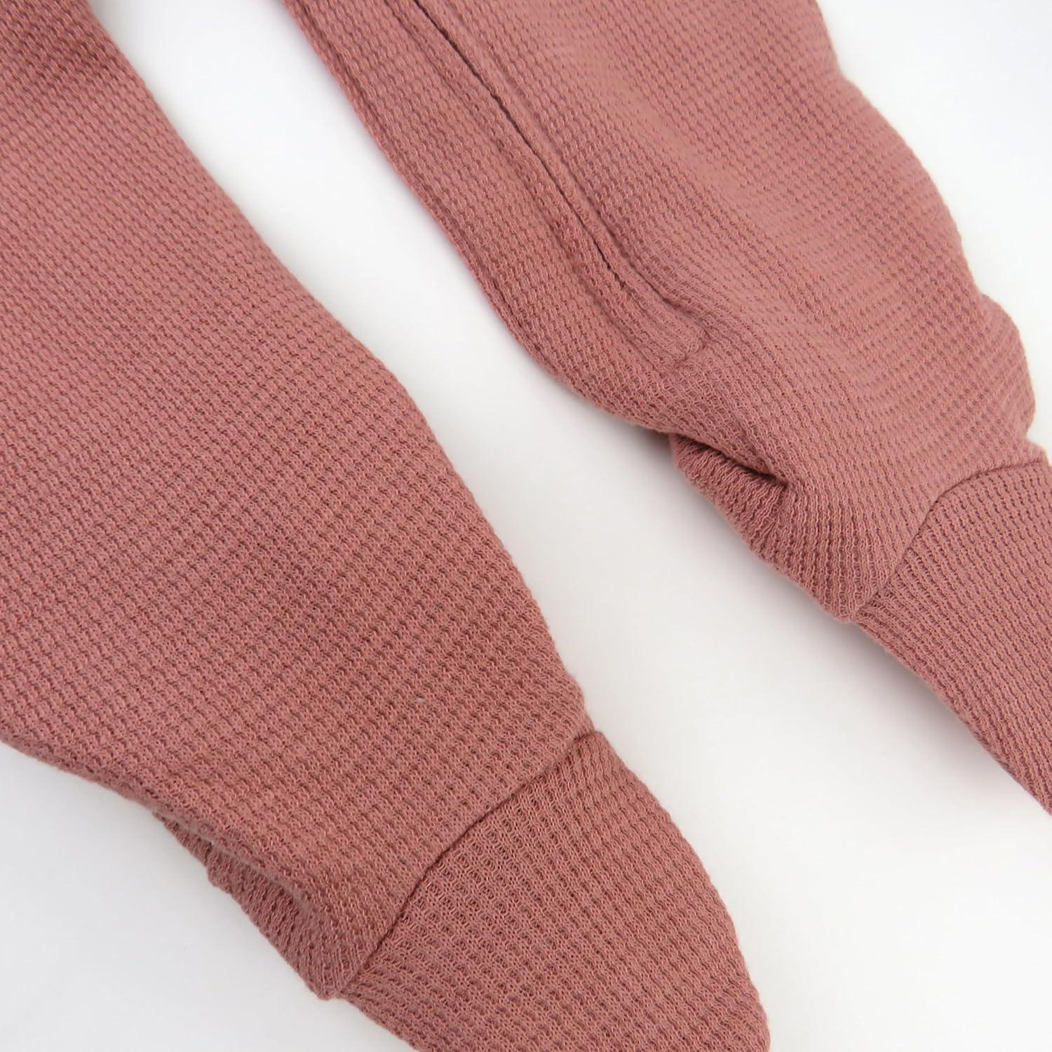 imageHonestBaby Classics Sleep ampamp Play Footed OnePiece Pajama Sleeper 100 Organic CottonAsh Rose