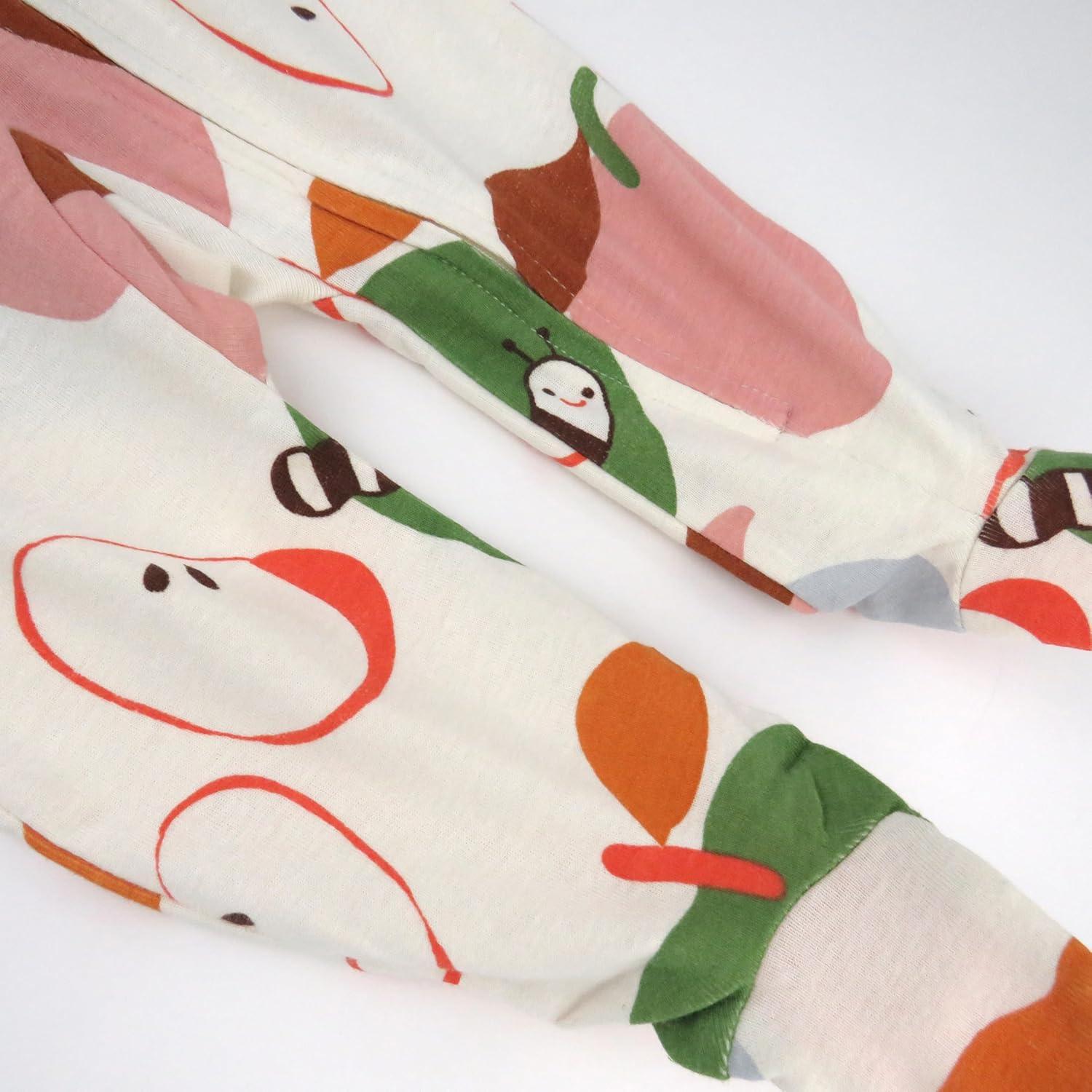 imageHonestBaby Classics Sleep ampamp Play Footed OnePiece Pajama Sleeper 100 Organic CottonSlice O Apple