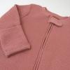 imageHonestBaby Classics Sleep ampamp Play Footed OnePiece Pajama Sleeper 100 Organic CottonAsh Rose