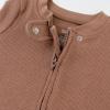 imageHonestBaby Classics Sleep ampamp Play Footed OnePiece Pajama Sleeper 100 Organic CottonBrown