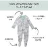 imageHonestBaby Classics Sleep ampamp Play Footed OnePiece Pajama Sleeper 100 Organic CottonCityscape Ny