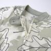 imageHonestBaby Classics Sleep ampamp Play Footed OnePiece Pajama Sleeper 100 Organic CottonPaw Leaves