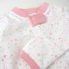 imageHonestBaby Classics Sleep ampamp Play Footed OnePiece Pajama Sleeper 100 Organic CottonTwinkle Star White Pink