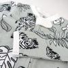 imageHonestBaby Sleep ampamp Play Footed OnePiece Pajama Sleeper 100 Organic Cotton Baby GirlsBaby Zebra Camo