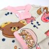 imageHonestBaby Sleep ampamp Play Footed OnePiece Pajama Sleeper 100 Organic Cotton Baby GirlsBeary Breakfast