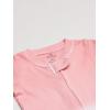 imageHonestBaby Sleep ampamp Play Footed OnePiece Pajama Sleeper 100 Organic Cotton Baby GirlsDip Dye Pink