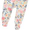 imageHonestBaby Sleep ampamp Play Footed OnePiece Pajama Sleeper 100 Organic Cotton Baby GirlsFlower Power