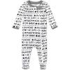 imageHonestBaby Classics Sleep ampamp Play Footed OnePiece Pajama Sleeper 100 Organic CottonWords