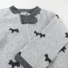 imageHonestBaby Sleep ampamp Play Footed OnePiece Pajama Sleeper 100 Organic Cotton Baby BoysGrey Scotty Dog