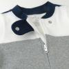 imageHonestBaby Sleep ampamp Play Footed OnePiece Pajama Sleeper 100 Organic Cotton Baby BoysJumbo Stripe Navy