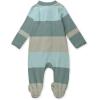 imageHonestBaby Sleep ampamp Play Footed OnePiece Pajama Sleeper 100 Organic Cotton Baby BoysJumbo Stripe Sage