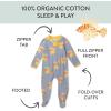 imageHonestBaby Sleep ampamp Play Footed OnePiece Pajama Sleeper 100 Organic Cotton Baby BoysLionfish