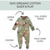 imageHonestBaby Sleep ampamp Play Footed OnePiece Pajama Sleeper 100 Organic Cotton Baby BoysSmores Camp