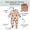 imageHonestBaby Sleep ampamp Play Footed OnePiece Pajama Sleeper 100 Organic Cotton Baby BoysStacked