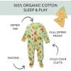 imageHonestBaby Sleep ampamp Play Footed OnePiece Pajama Sleeper 100 Organic Cotton Baby BoysTaco Time