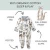 imageHonestBaby Sleep ampamp Play Footed OnePiece Pajama Sleeper 100 Organic Cotton Baby BoysTiger Cub