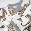 imageHonestBaby Sleep ampamp Play Footed OnePiece Pajama Sleeper 100 Organic Cotton Baby BoysTiger Cub