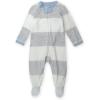 Rugby Stripe Light Heather Gray