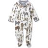 imageHonestBaby Sleep ampamp Play Footed OnePiece Pajama Sleeper 100 Organic Cotton Baby BoysTiger Cub