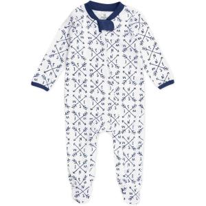 imageHonestBaby Sleep ampamp Play Footed OnePiece Pajama Sleeper 100 Organic Cotton Baby BoysCompass