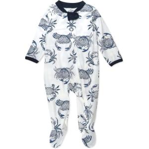 imageHonestBaby Sleep ampamp Play Footed OnePiece Pajama Sleeper 100 Organic Cotton Baby BoysCrabs