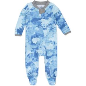imageHonestBaby Sleep ampamp Play Footed OnePiece Pajama Sleeper 100 Organic Cotton Baby BoysWatercolor World