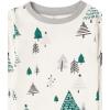 imageHonestBaby Baby and Toddler 4Piece 100 Organic Cotton Pajama SleepwearEmerald Forest