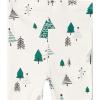 imageHonestBaby Baby and Toddler 4Piece 100 Organic Cotton Pajama SleepwearEmerald Forest