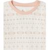 imageHonestBaby Baby and Toddler 4Piece 100 Organic Cotton Pajama SleepwearFair Isle Ivory Pink