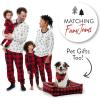 imageHonestBaby Baby and Toddler 4Piece 100 Organic Cotton Pajama SleepwearHoliday Tartan