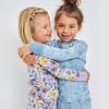 imageHonestBaby Baby and Toddler 4Piece 100 Organic Cotton Pajama SleepwearJumbo Floral Lilac