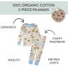 imageHonestBaby Baby and Toddler 4Piece 100 Organic Cotton Pajama SleepwearMilk N Cookies