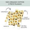imageHonestBaby Baby and Toddler 4Piece 100 Organic Cotton Pajama SleepwearSweet Banana